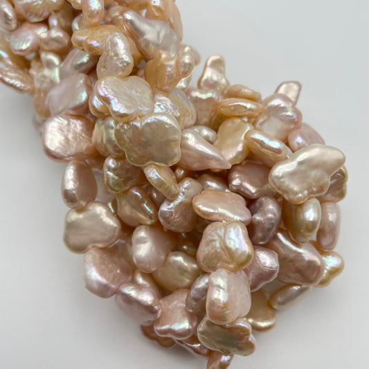 14mm Pink Pearl Puff Strand.