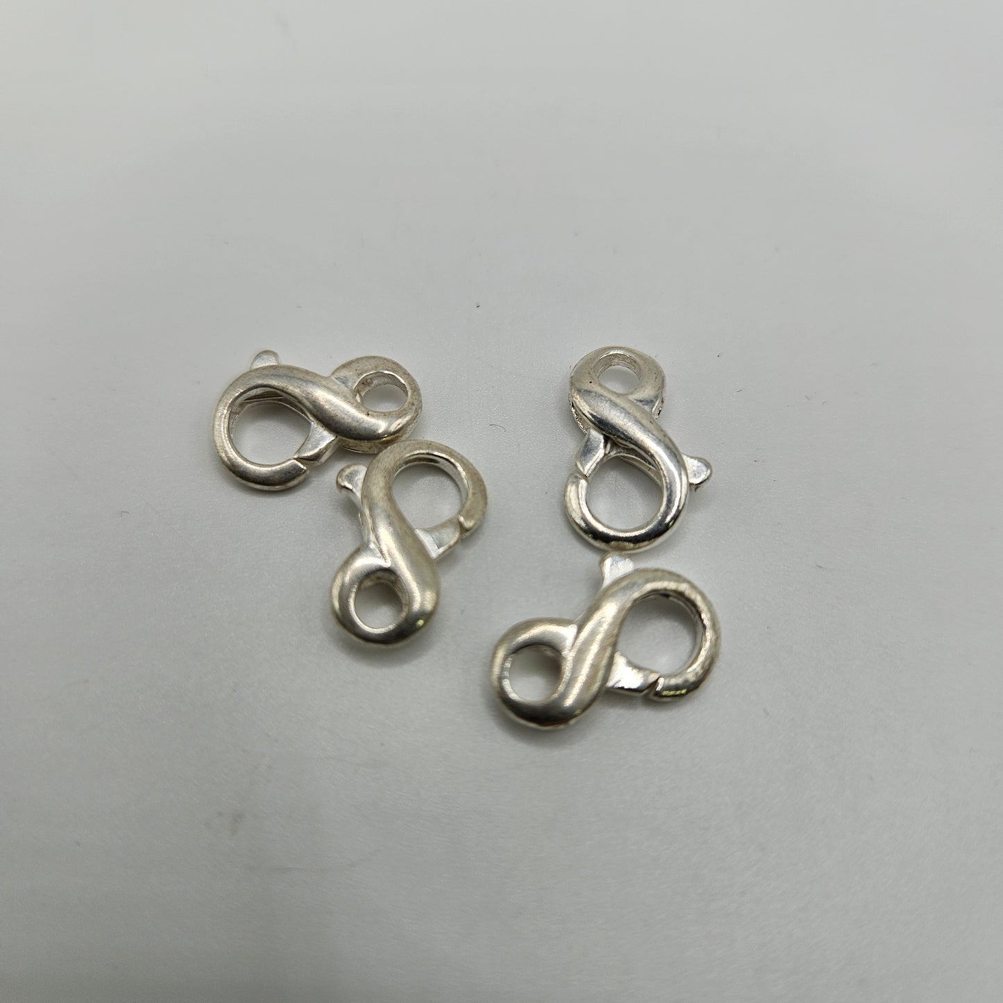 14mm Sterling Silver Figure Eight Lobster Clasp.