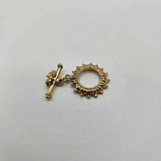 14mm Vermeil Flower Toggle Clasp.