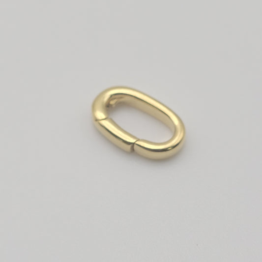 14mm Vermeil Oval Ring Clasp.