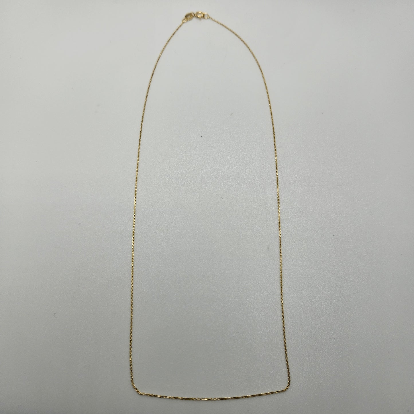 16 Inch Long Fine Small Round Gold Filled Chain.