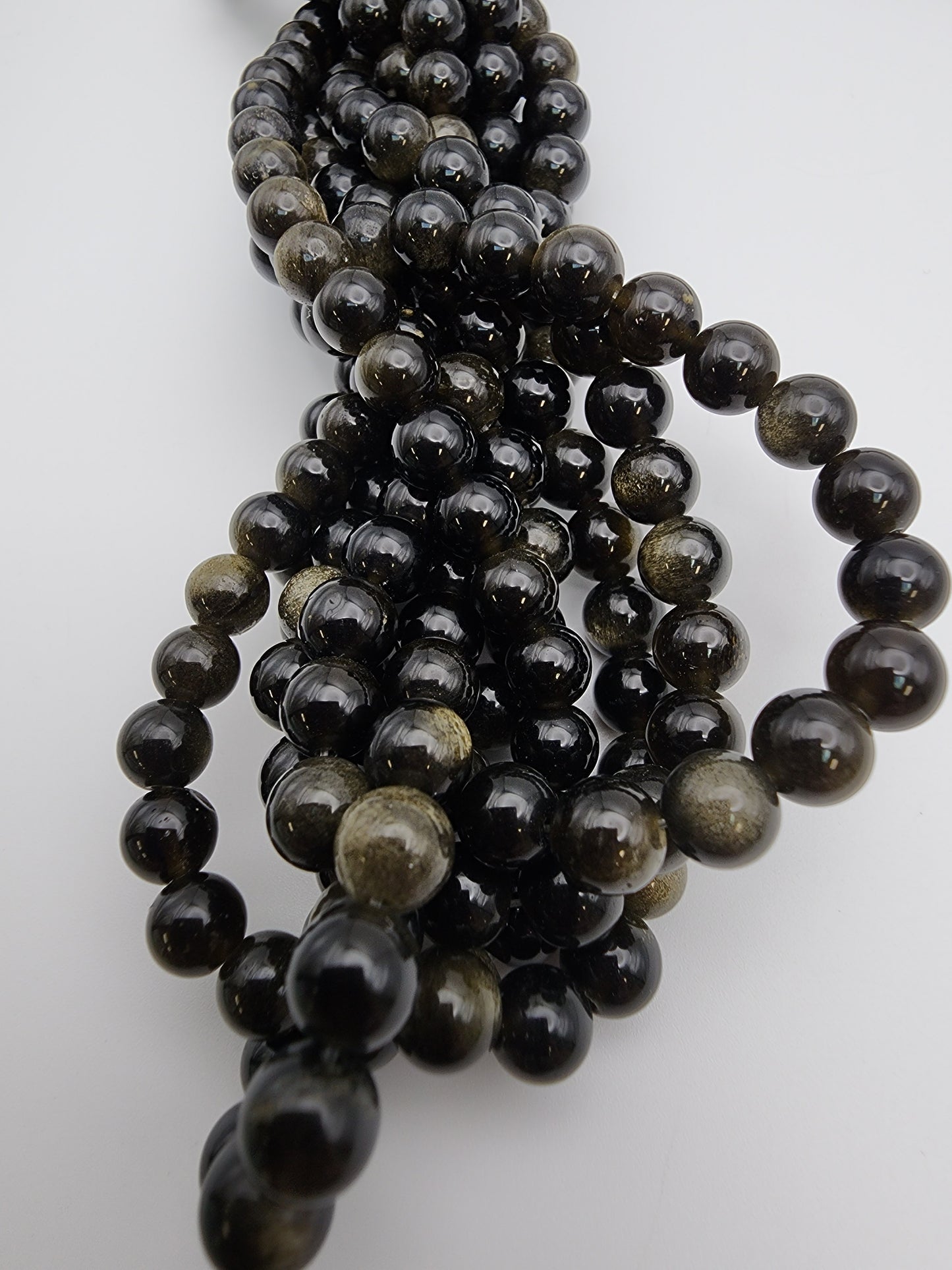 6mm Golden Obsidian Round