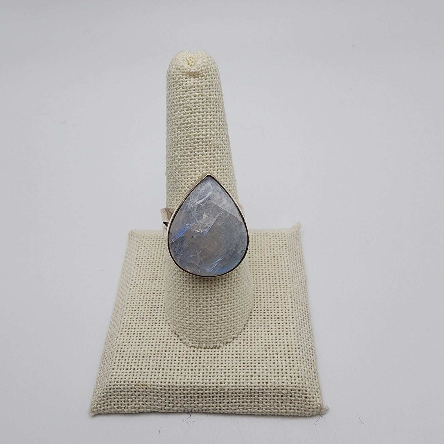SS Moonstone Teardrop Ring