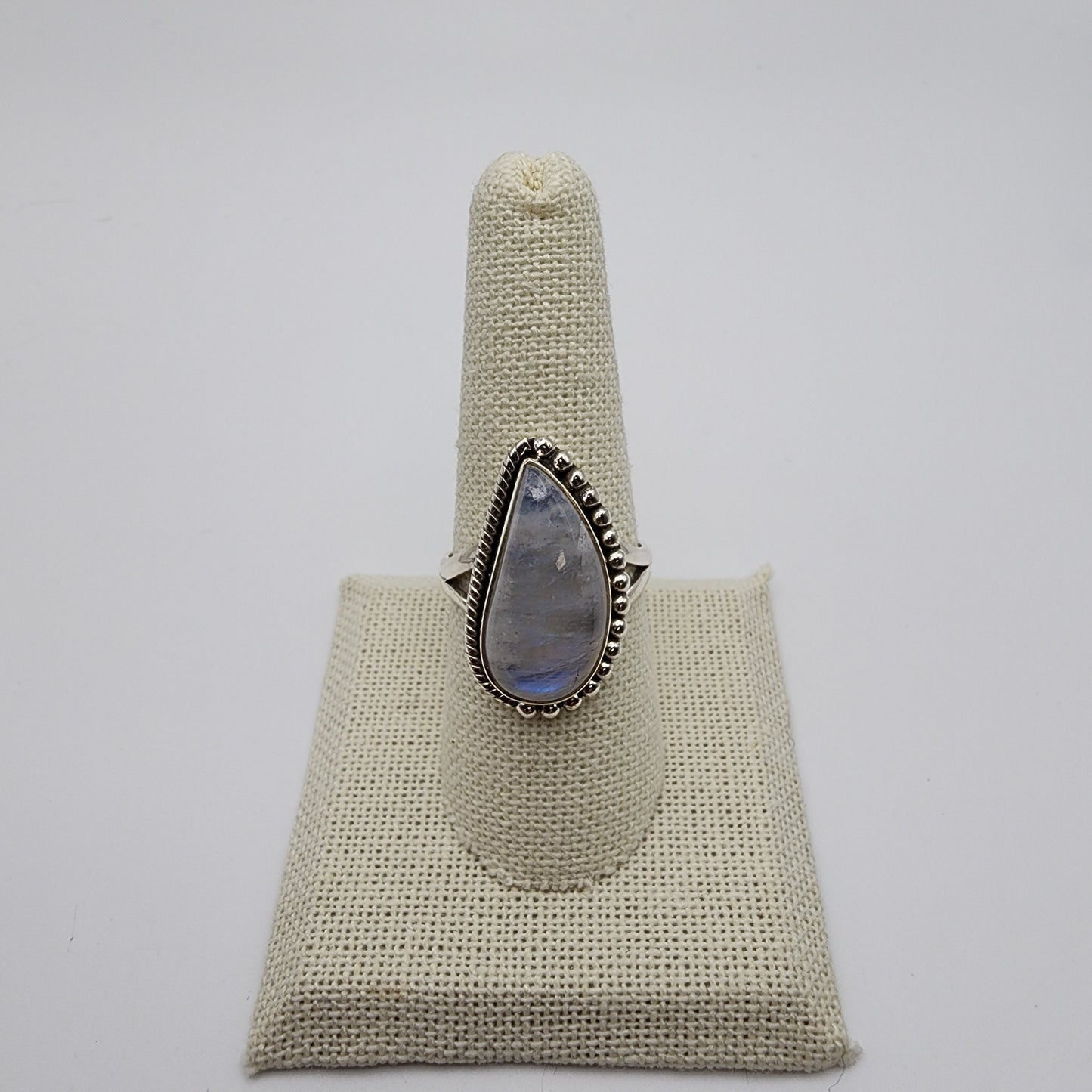 SS Moonstone Paisley Ring