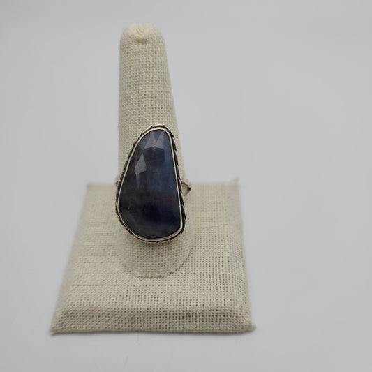 SS Blue Gemstone Ring