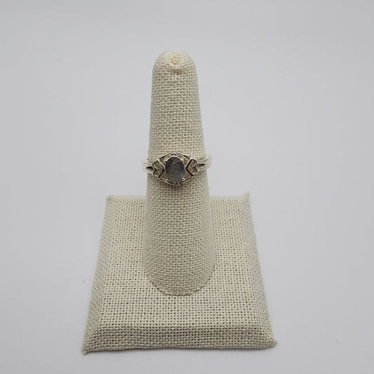 SS Labradorite Oval Ring