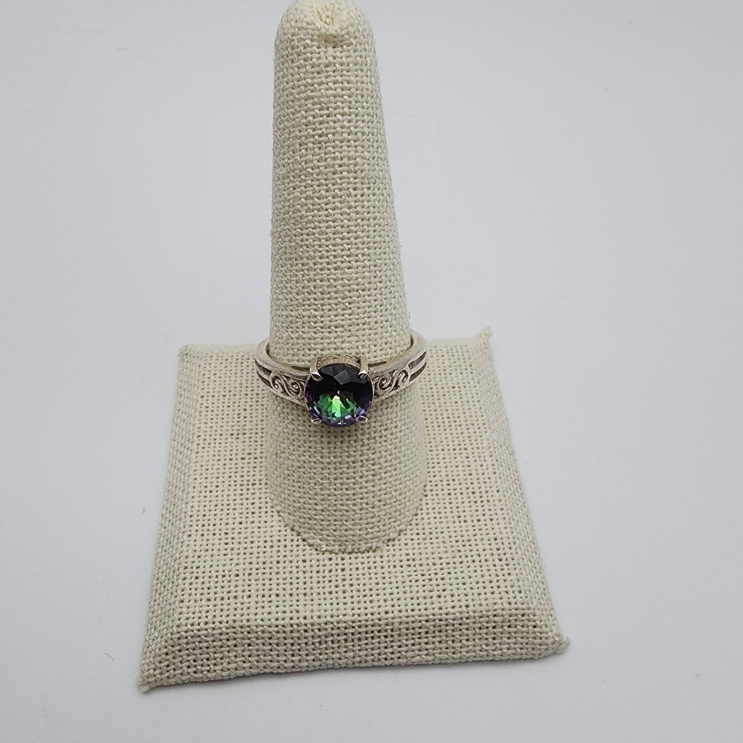 SS Mystic Topaz Ring