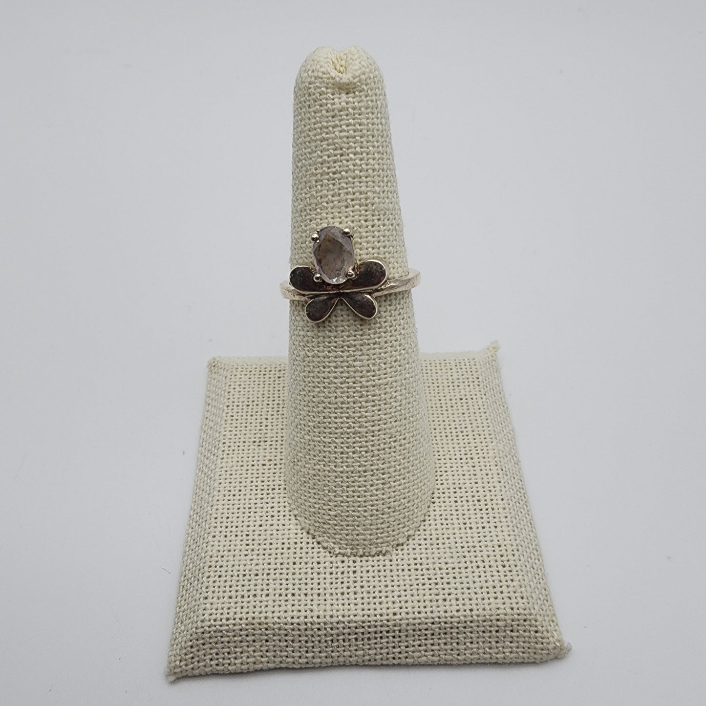 SS Moonstone Butterfly Ring