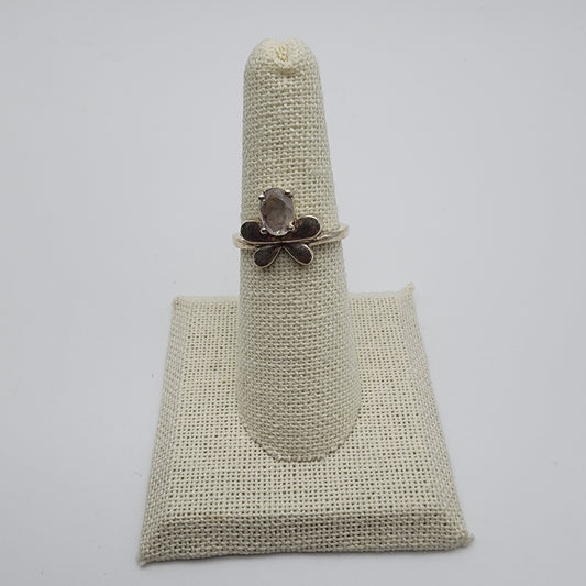 SS Moonstone Butterfly Ring