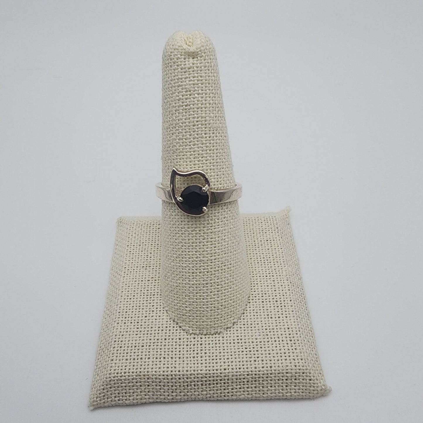 SS Black Onyx Gemstone Ring