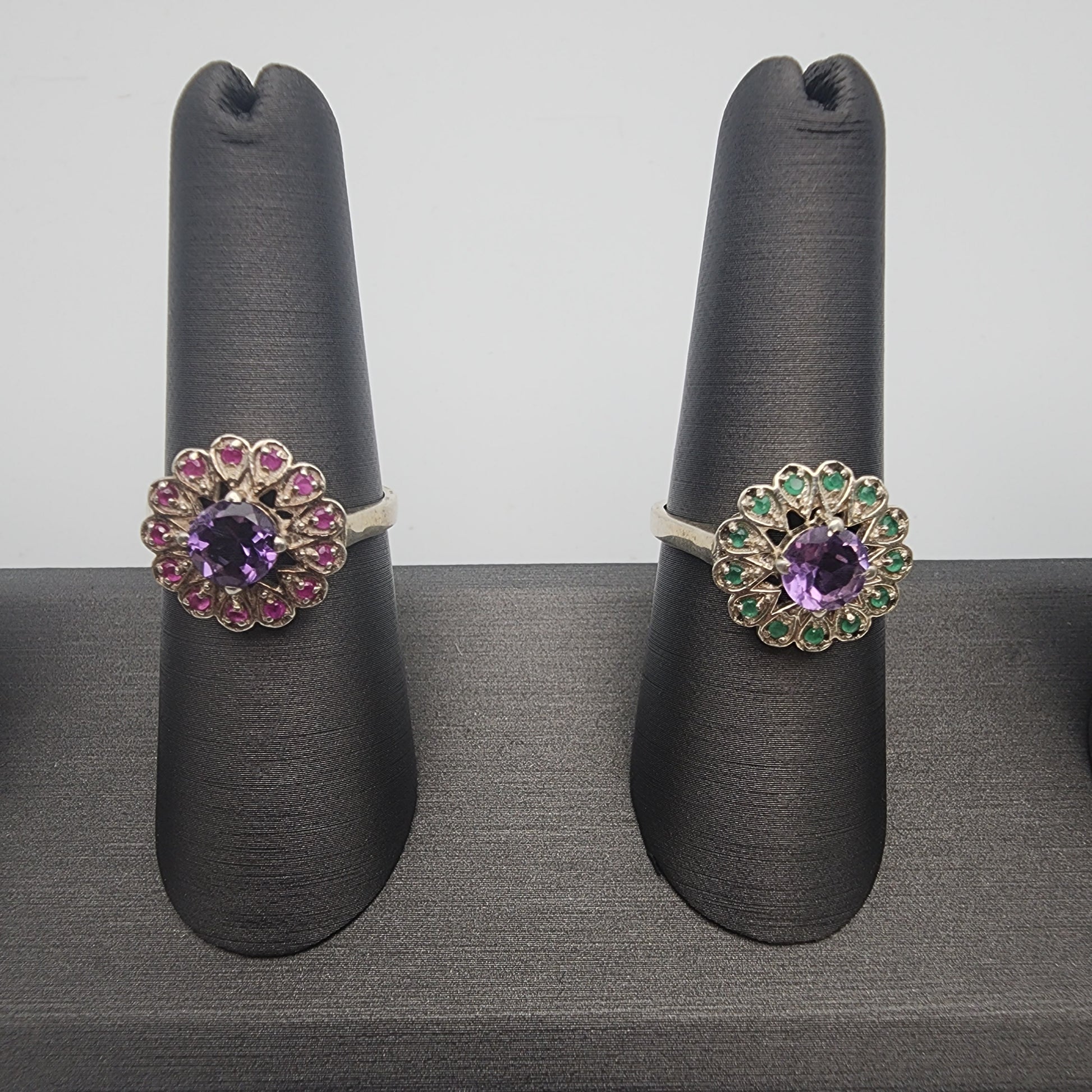 SS Colorful Peacock Ring