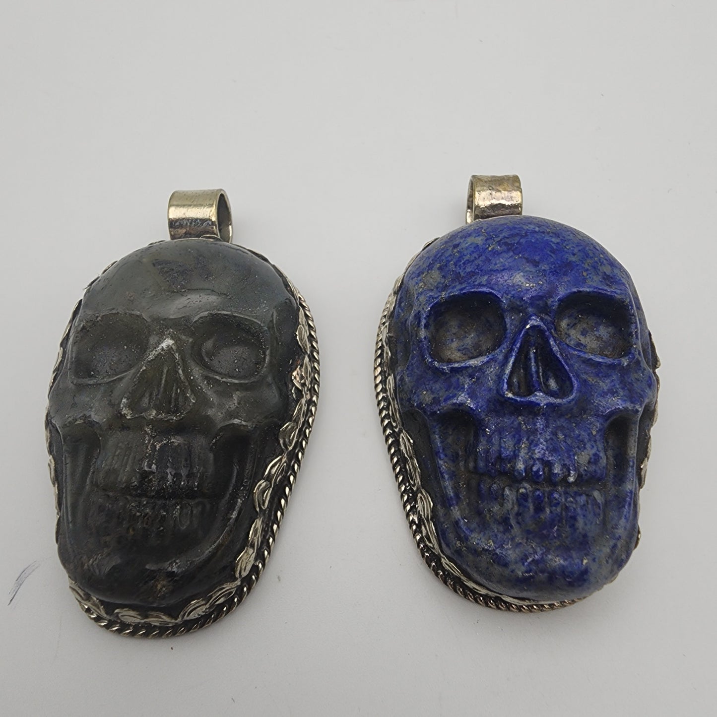 SS Skull Carved Gemstone Large