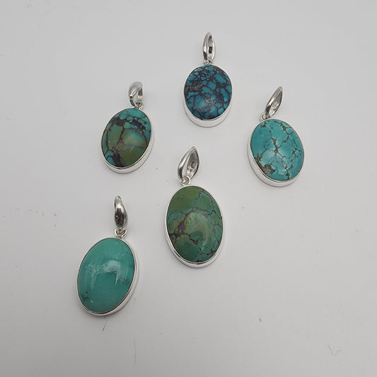 SS Tibetan Turquoise Pendant