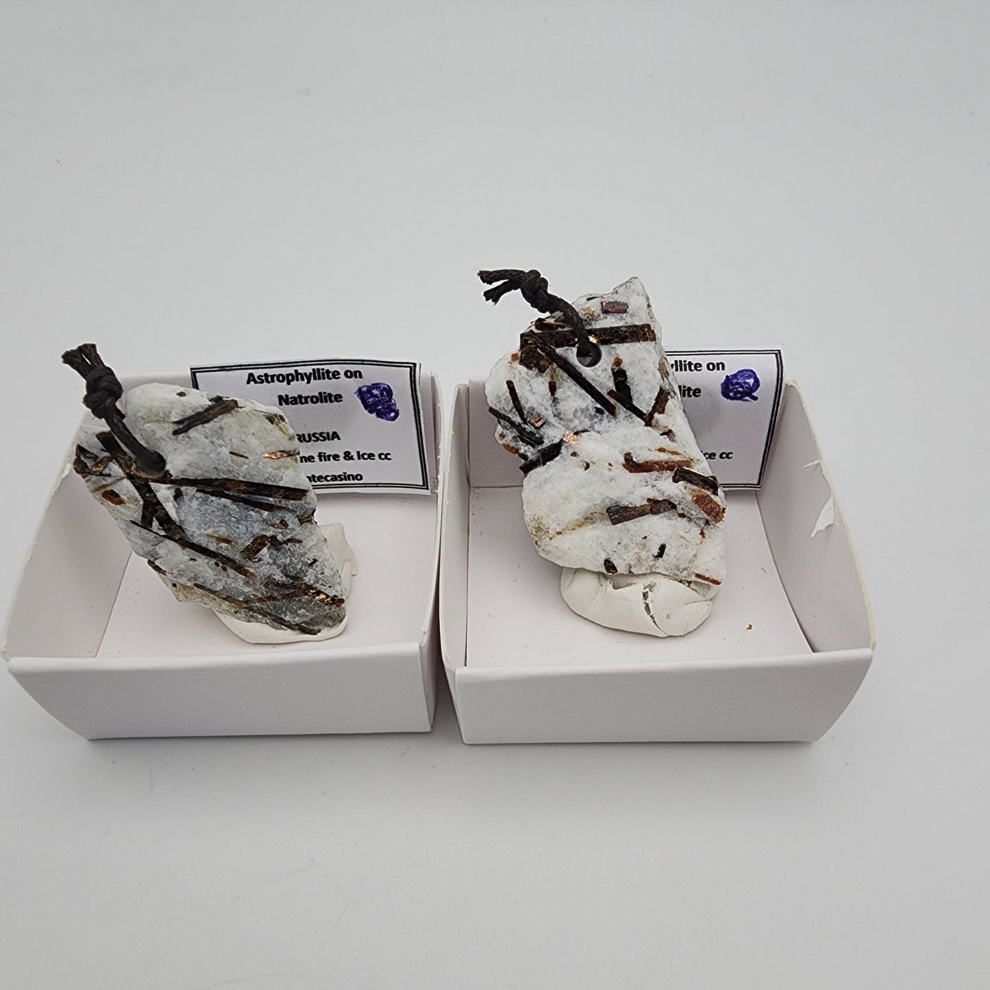 Astrophylite on Natrolite Pendant 18