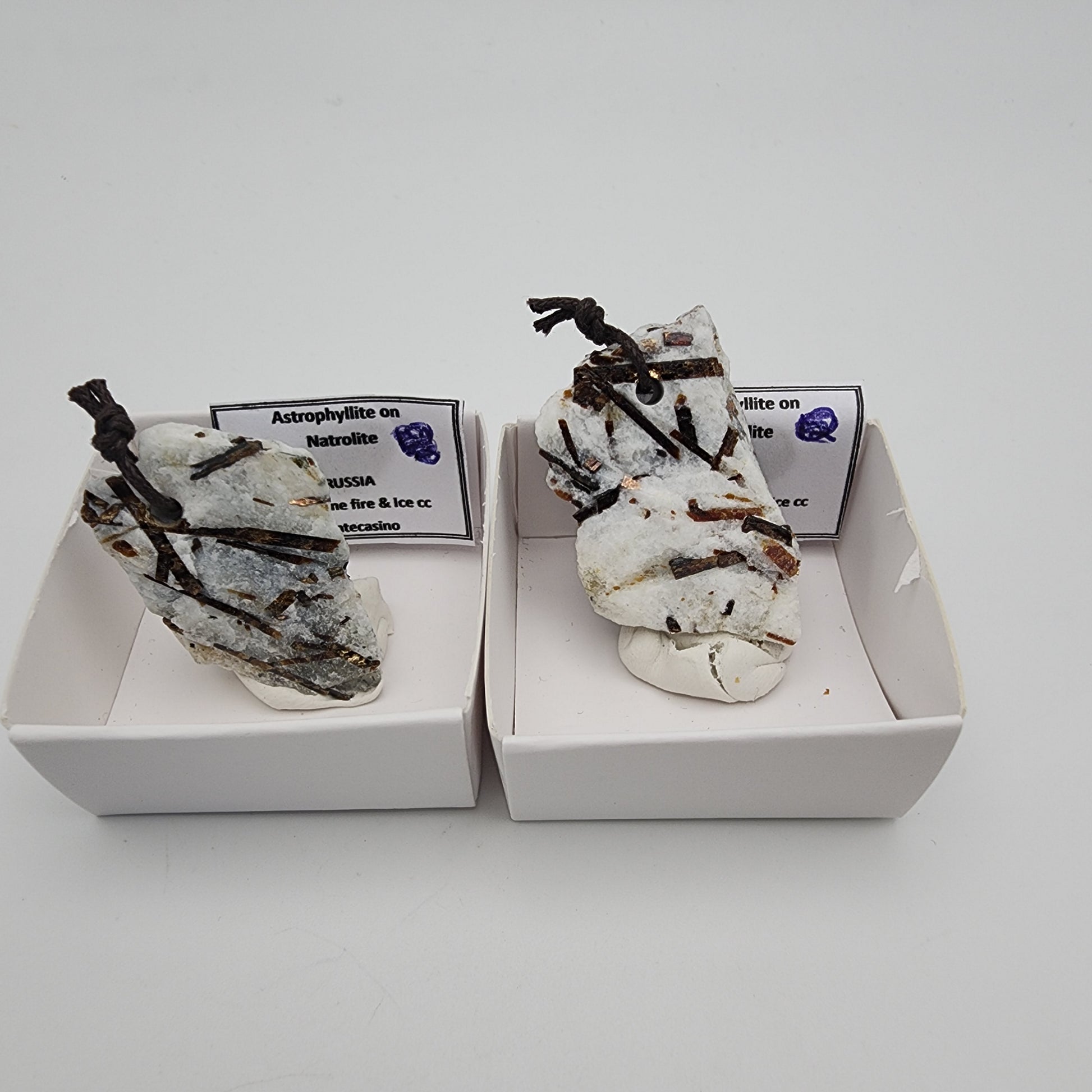 Astrophylite on Natrolite Pendant 18