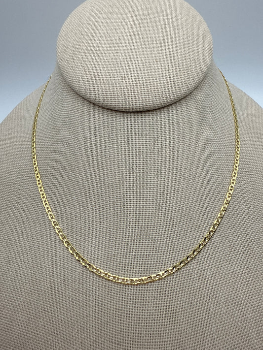 16” 24k Gold Curb Chain 3mm.