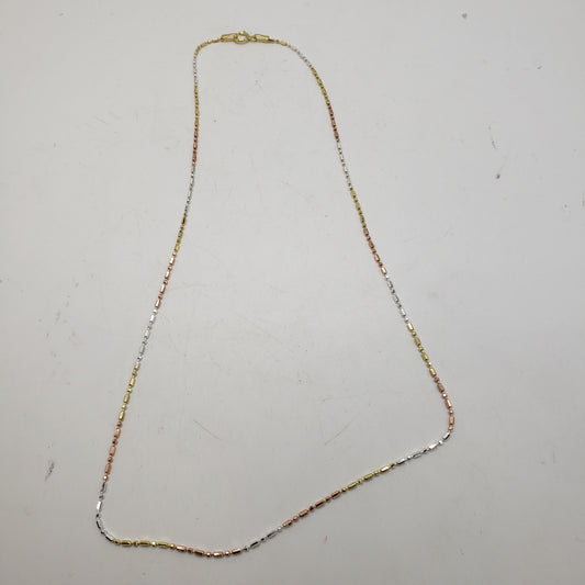 16in Vermil Long and Short Chain Multi Color.