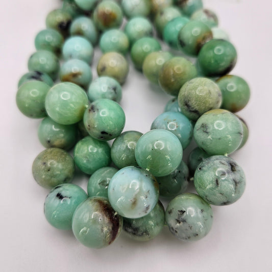 16mm Chrysoprase Round Bead Strand.