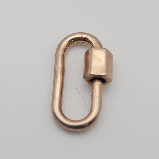 16mm Rose Gold Oval Twist Clasp.