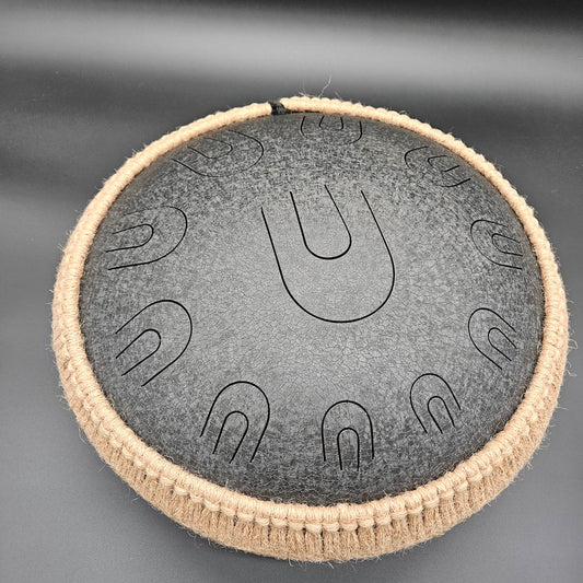 17 inch Pentatonic Harmonic Black Tongue Drum.