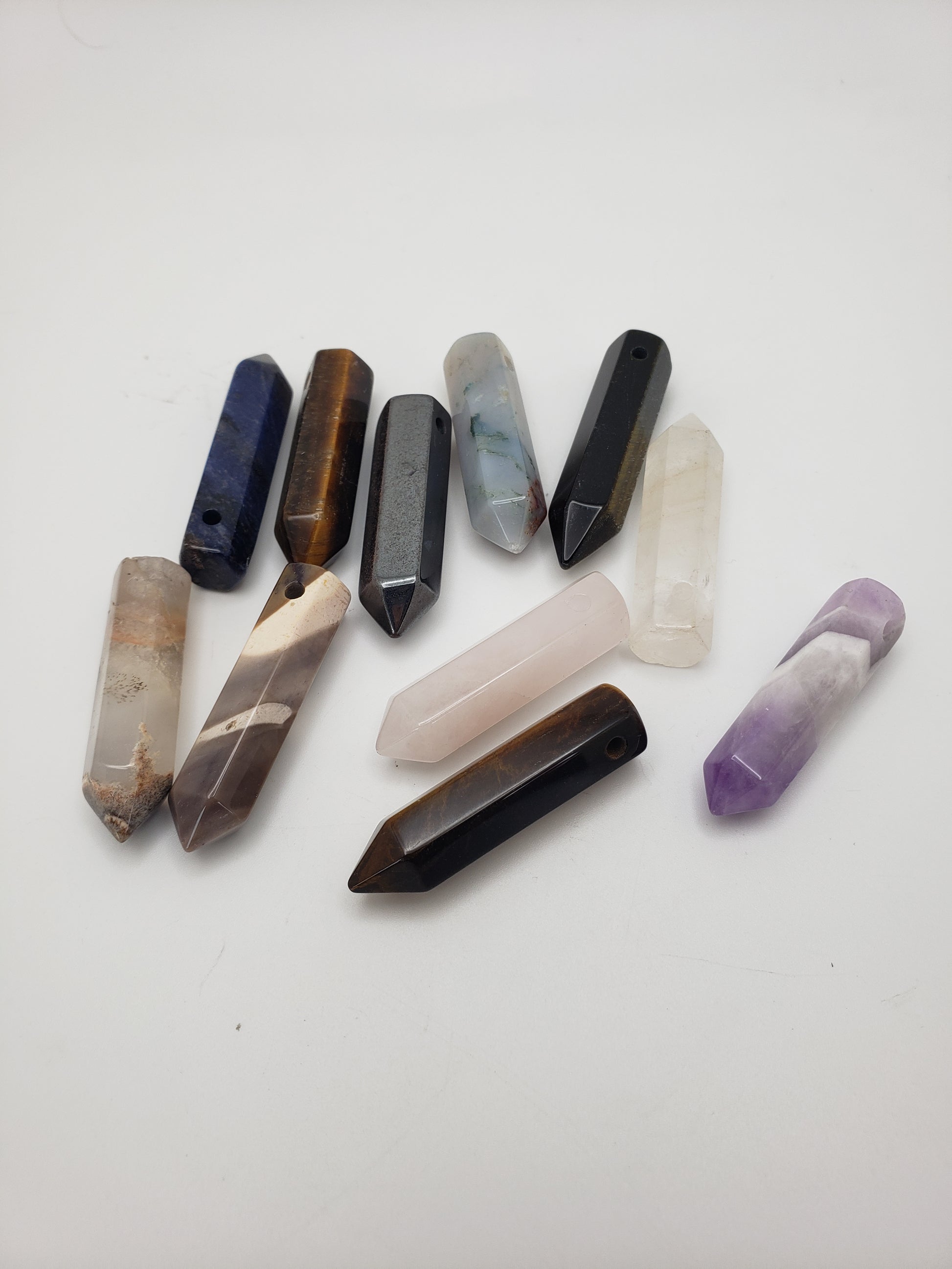 Gemstone Point Pendants