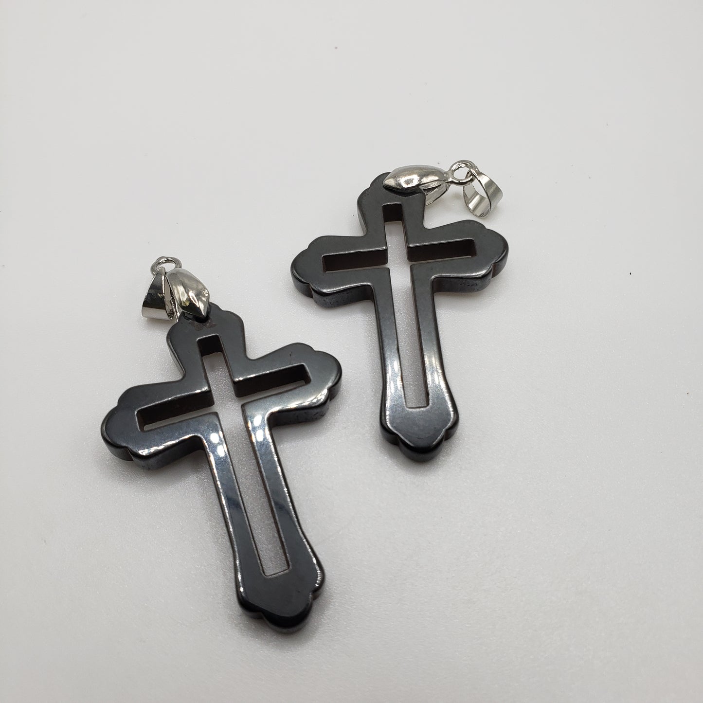 Hematite Cross Pendant