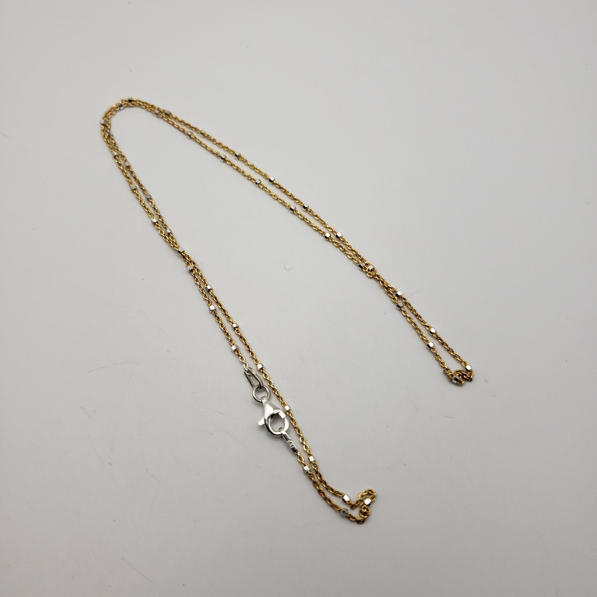 18' Vermeil 2 tone Necklace Chain