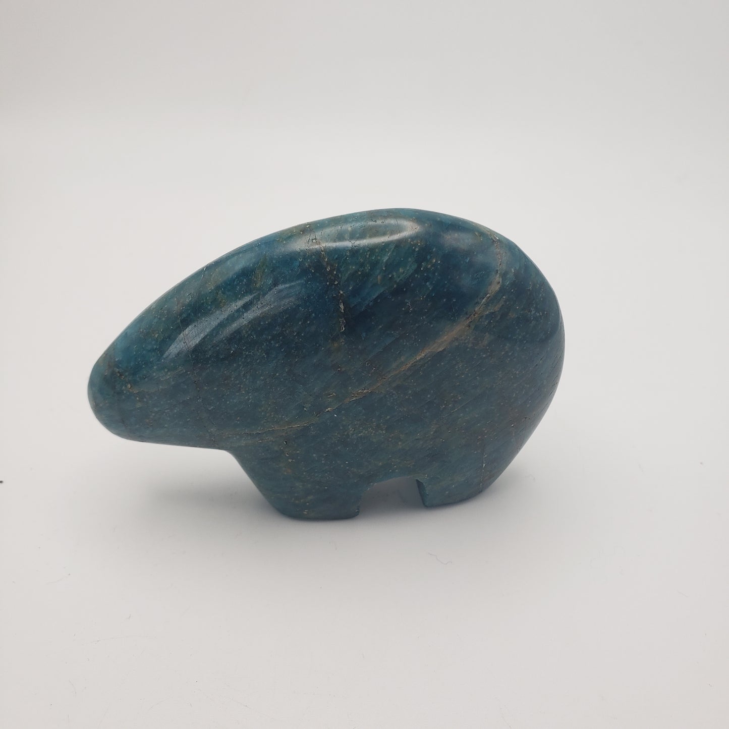 Apatite Bear Carving