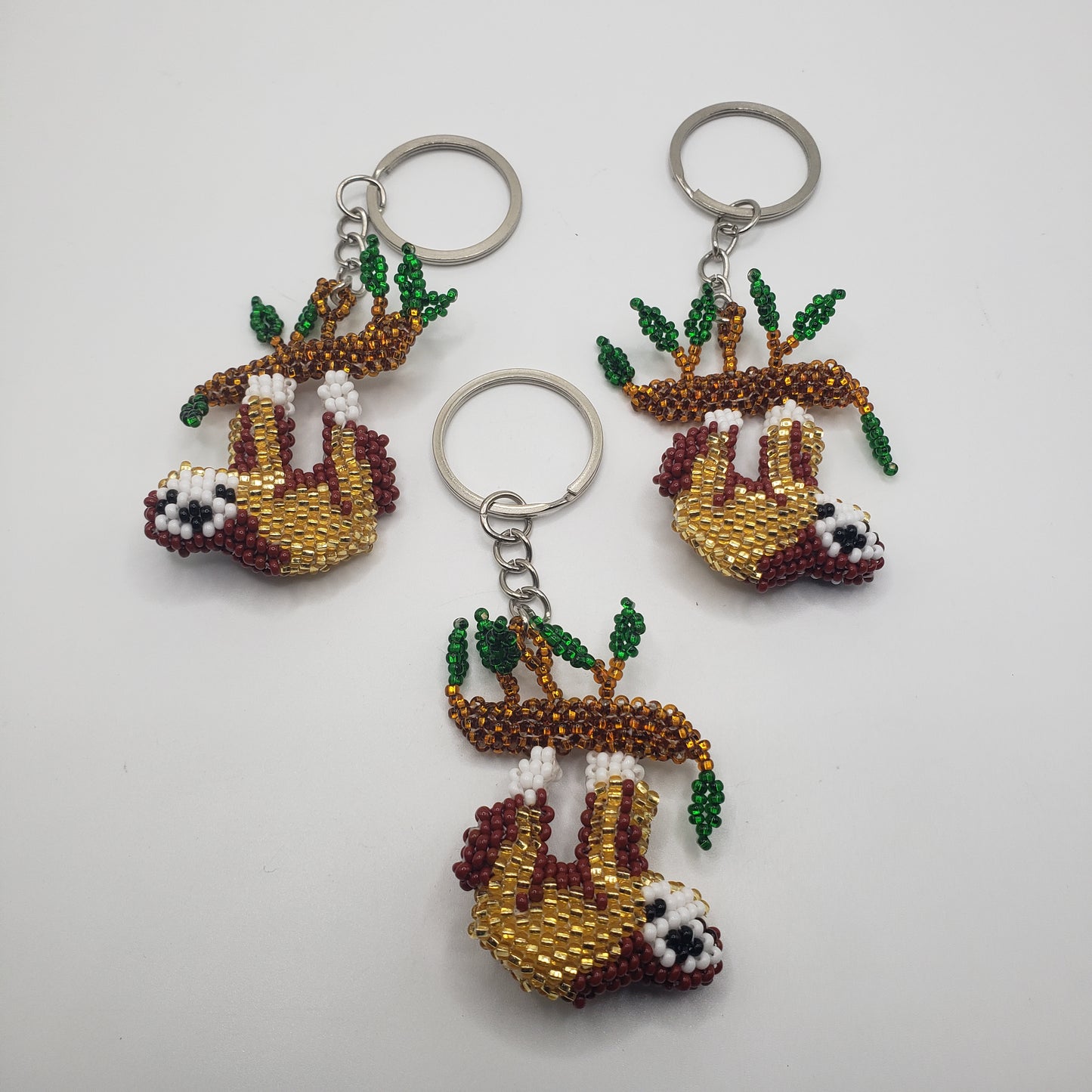 Sloth Keychain Seed Bead
