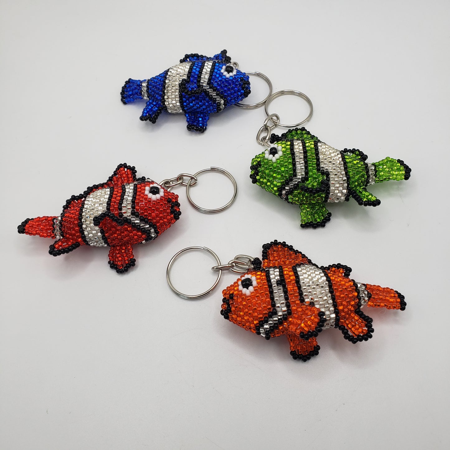 Clown Fish Keychain Seed Bead