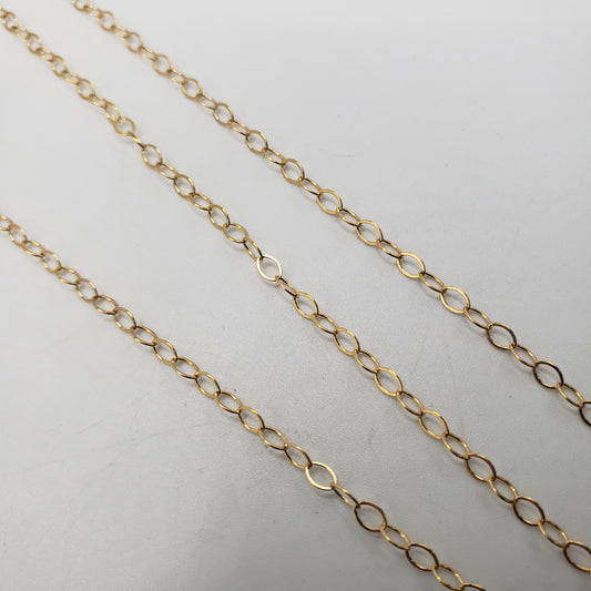 GF Medium Flat Oval Link Chain