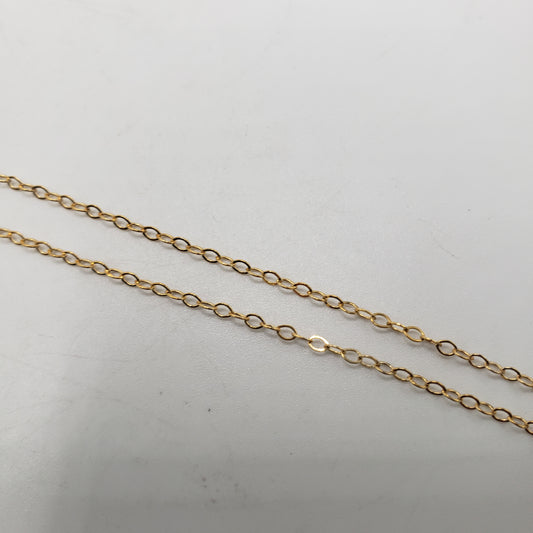 GF Small Flat Oval Link Chain