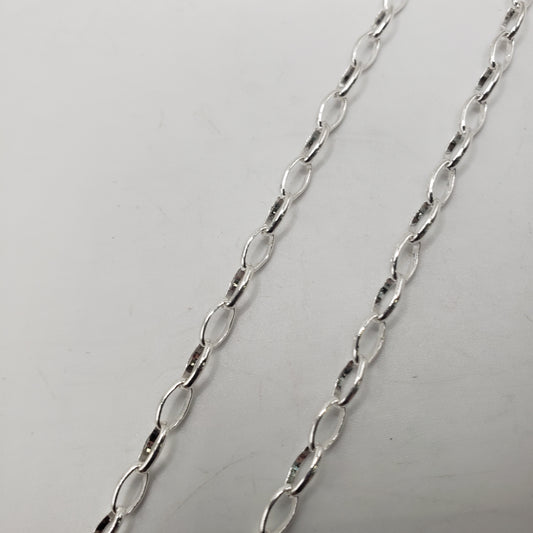 SS Flat Oval Link Chain