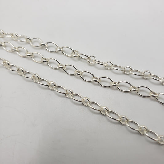 SS Short and Long Oval Link Chain