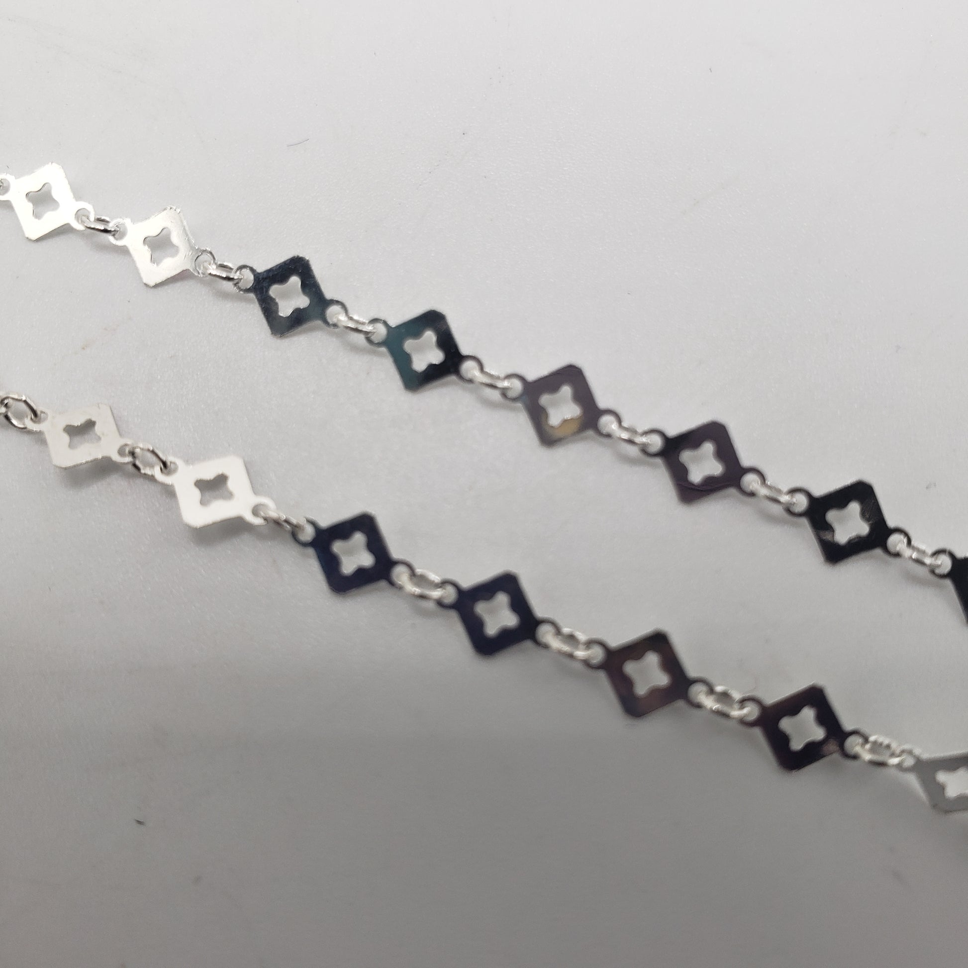 SS Decorative Flat Diamond Link Chain
