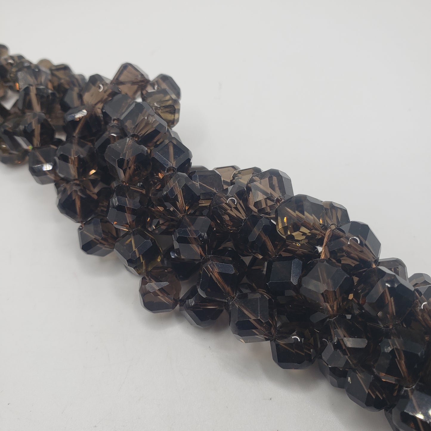 8mm Diaganal Cut Smokey Quartz