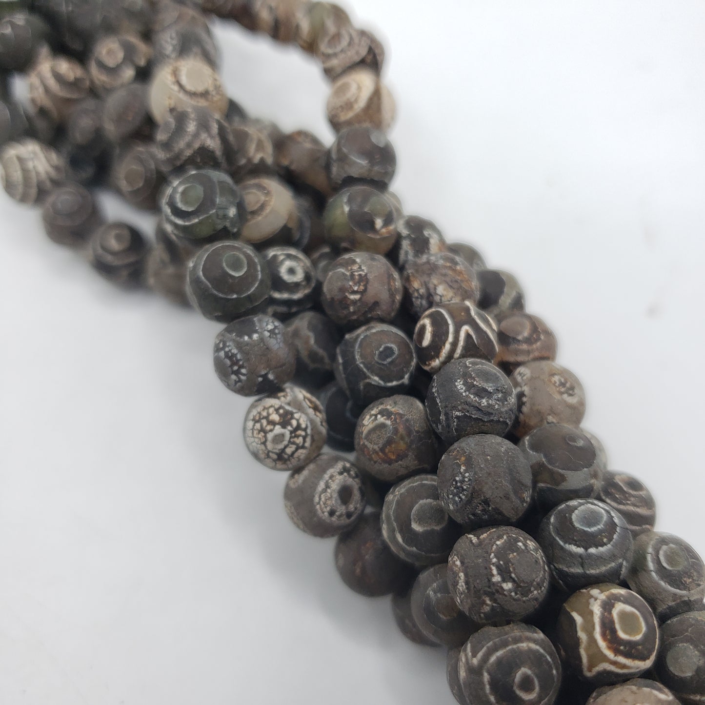 8mm Brown Tibet Agate