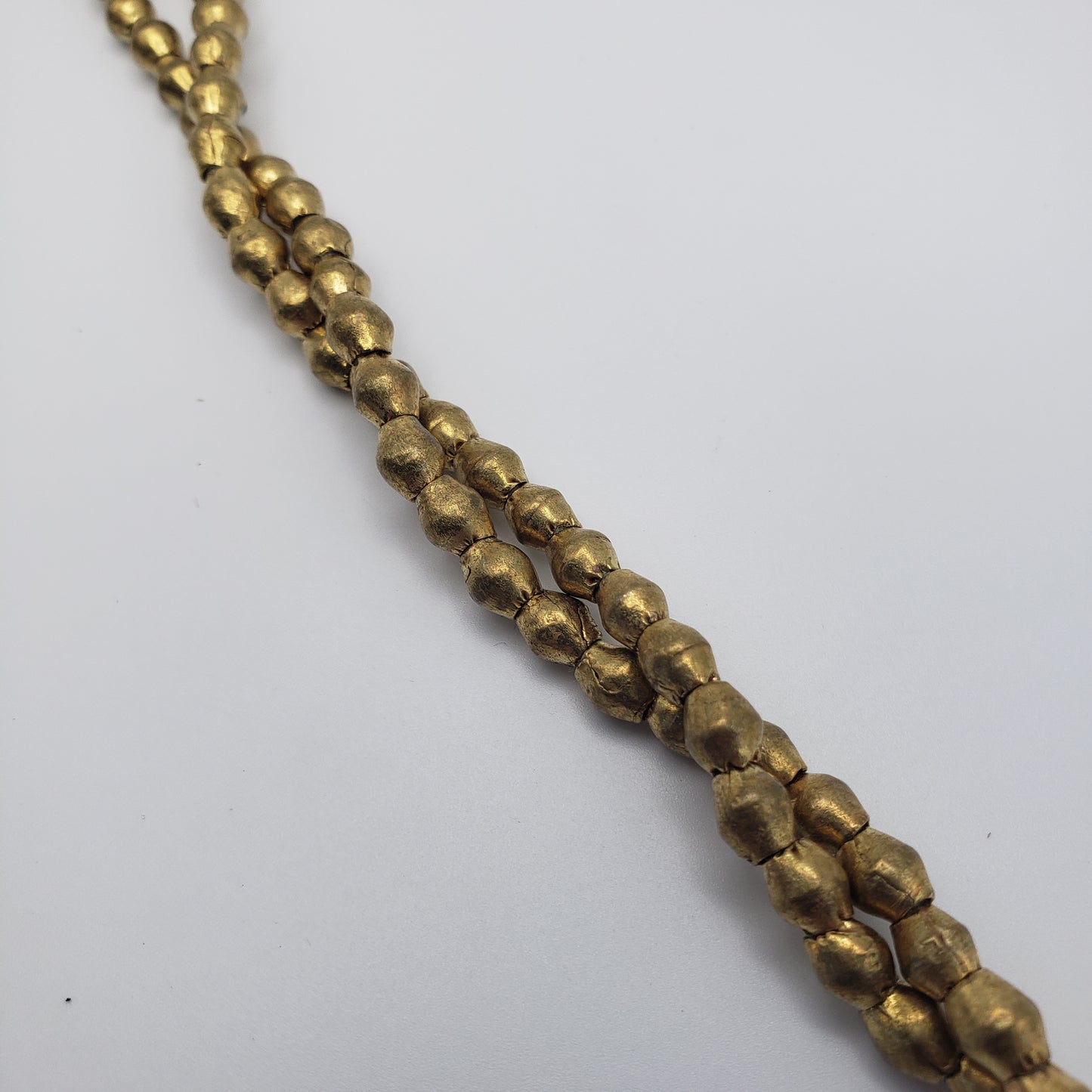 Golden Metal Barrel Beads