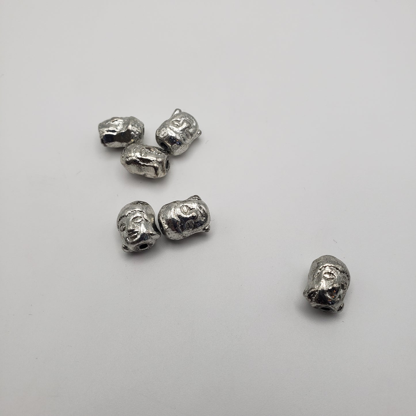 Silver Diety Bead Single