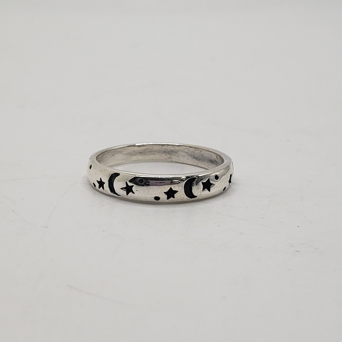 SS Star & Moon Ring Band 18.99