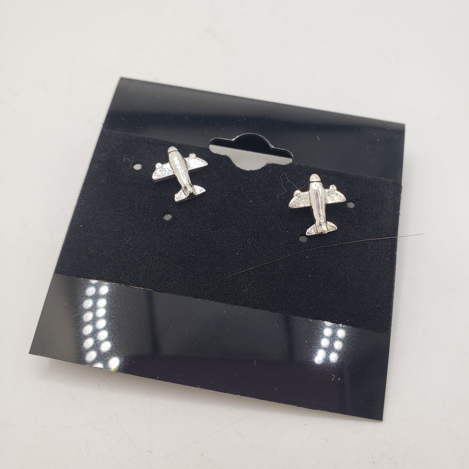 SS Airplane Stud Earrings 8.99