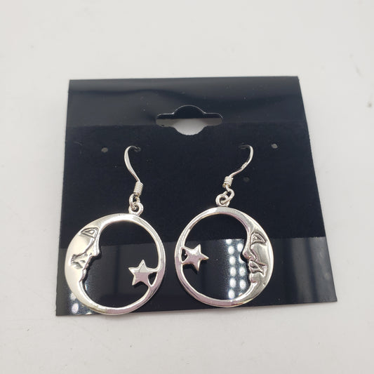 SS Moon & Star Earrings 18.99