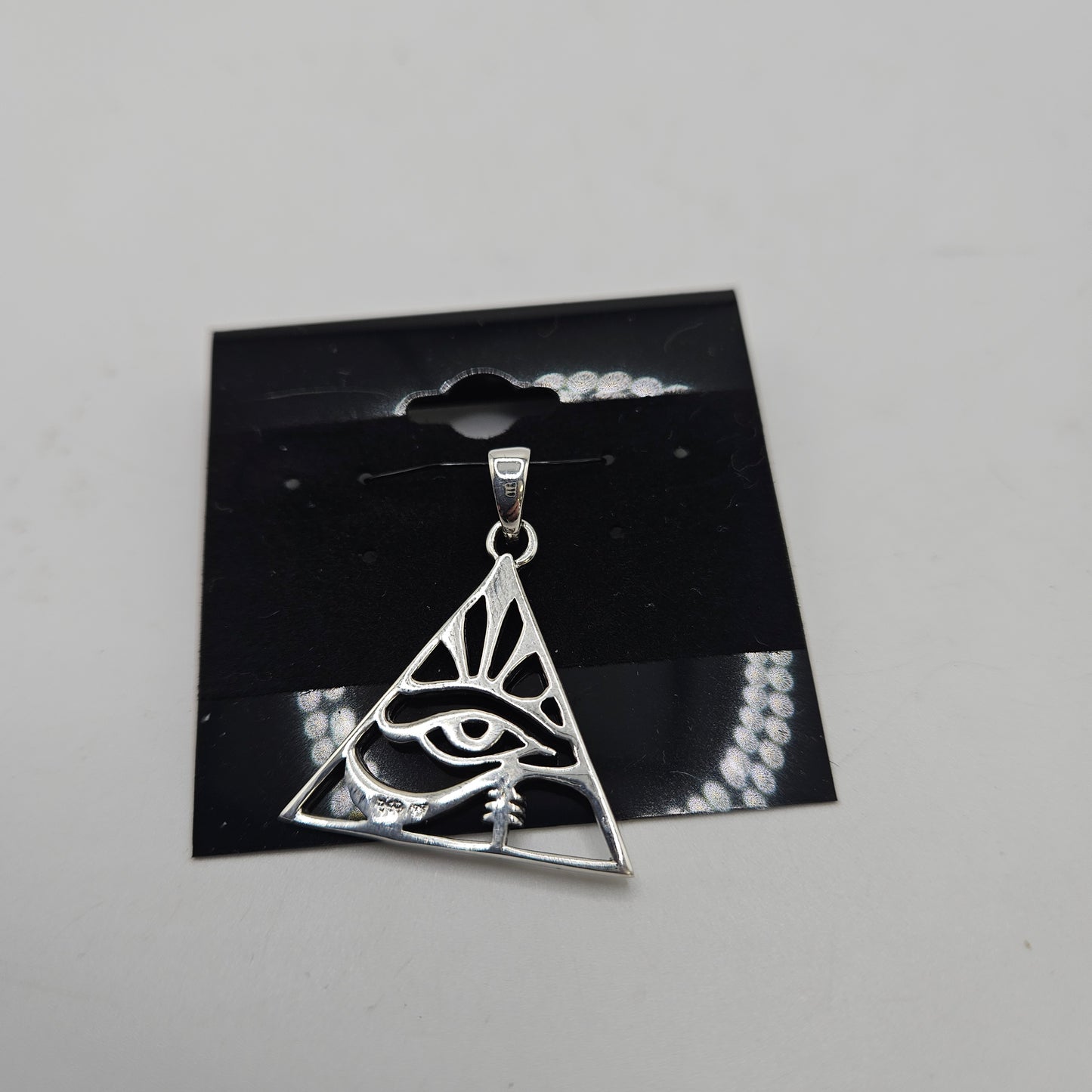 SS Egyptian Eye Triangle Pendant 28.99