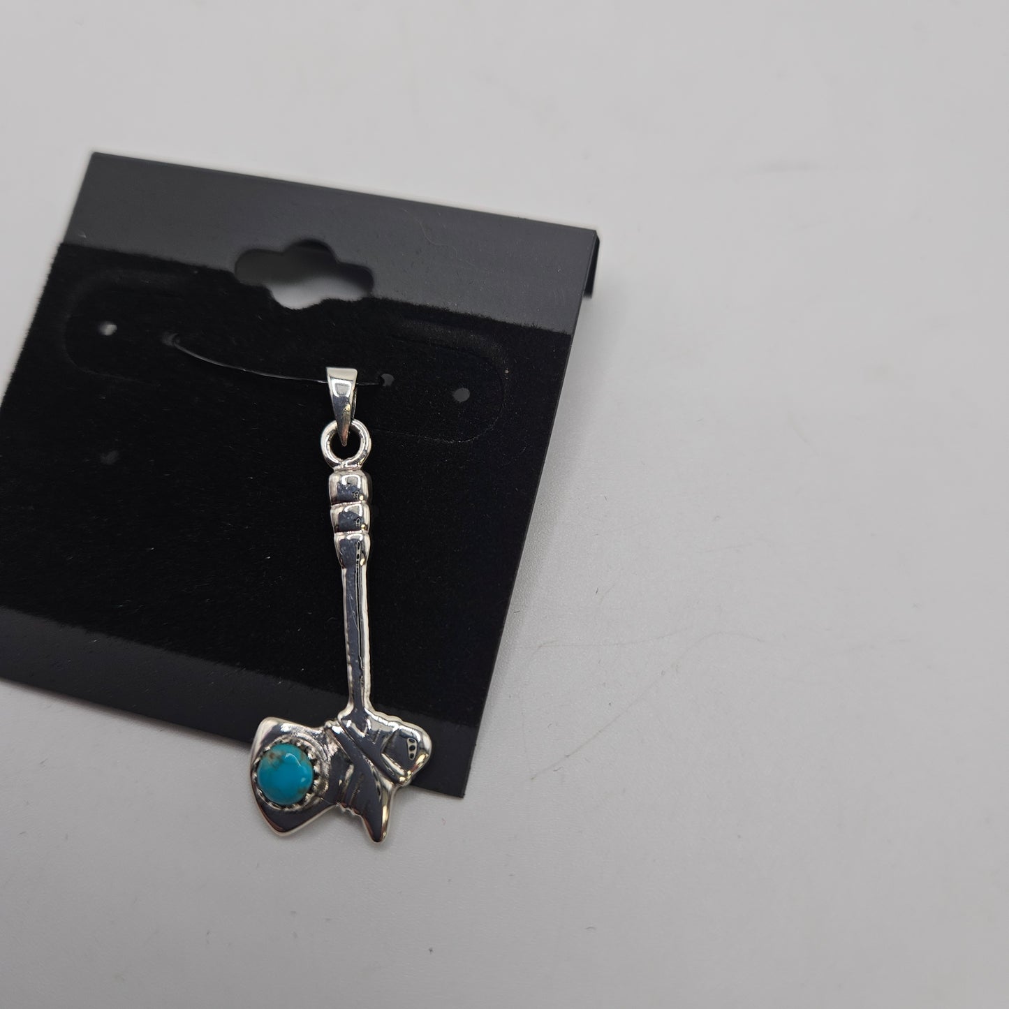 SS Hatchet with Turquoise Pendant 18.99