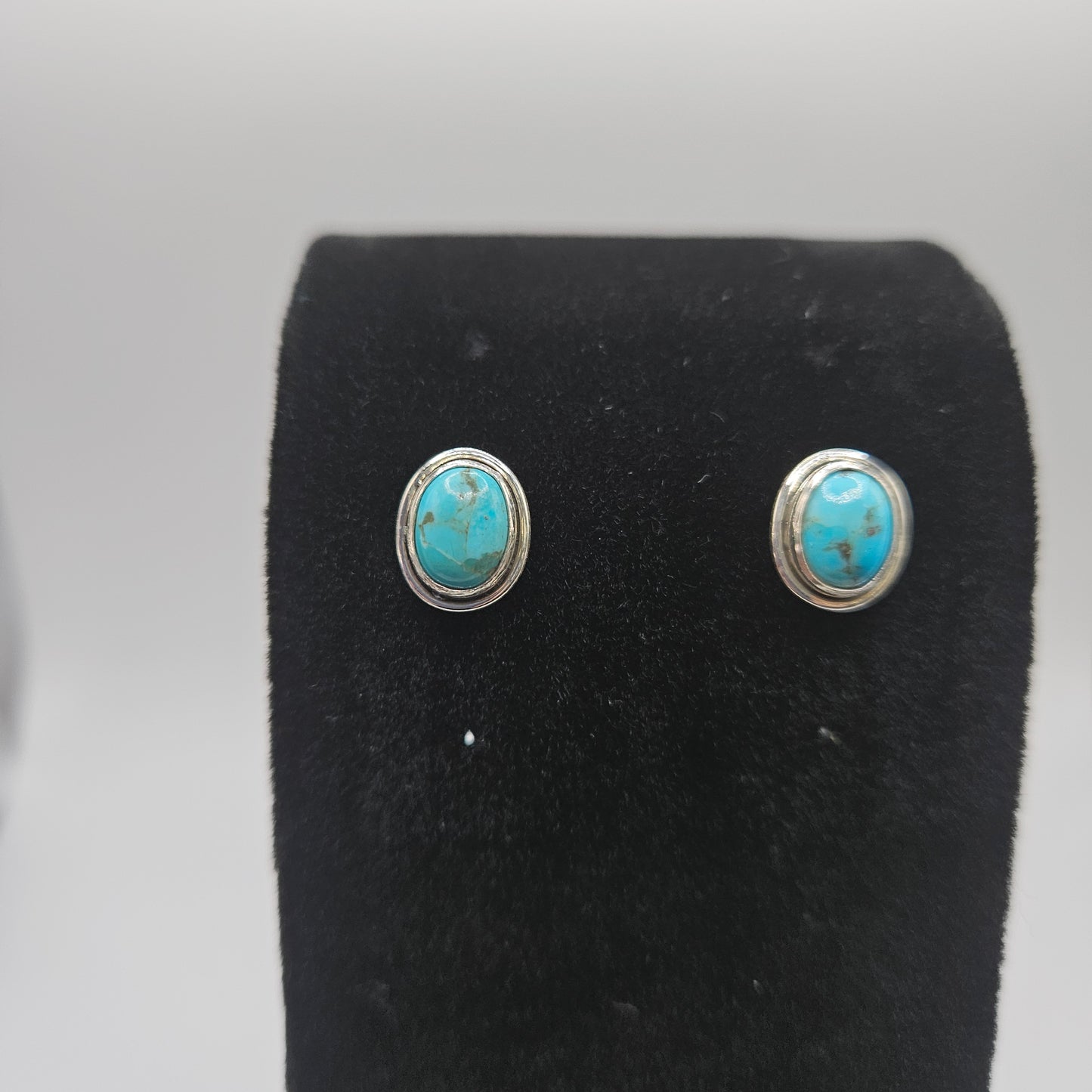 SS Turquoise Stud Earrings