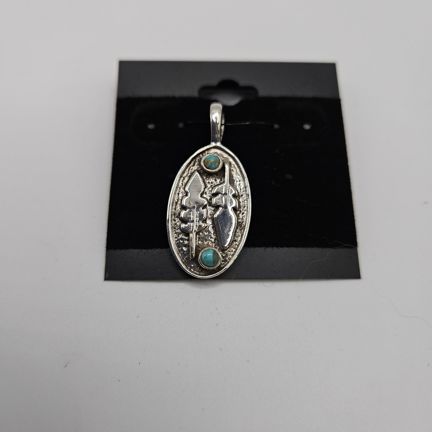 SS Turquoise Feather Pendant 44.99