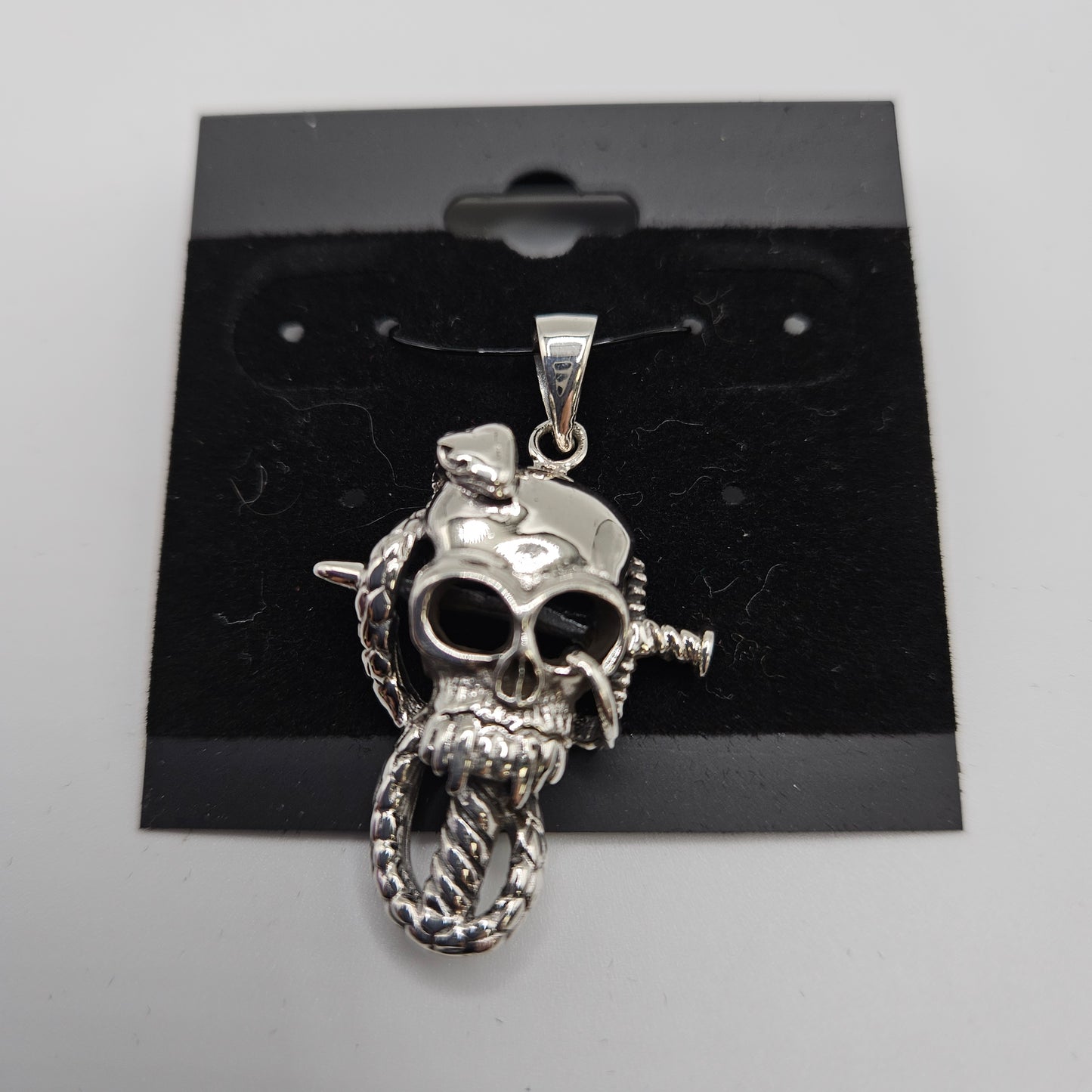 SS Skull & Snake Cross Pendant 63.99