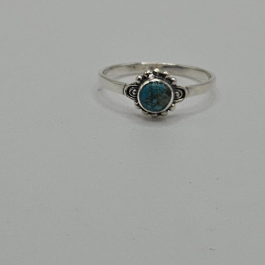 SS Turquoise Ring 16.99