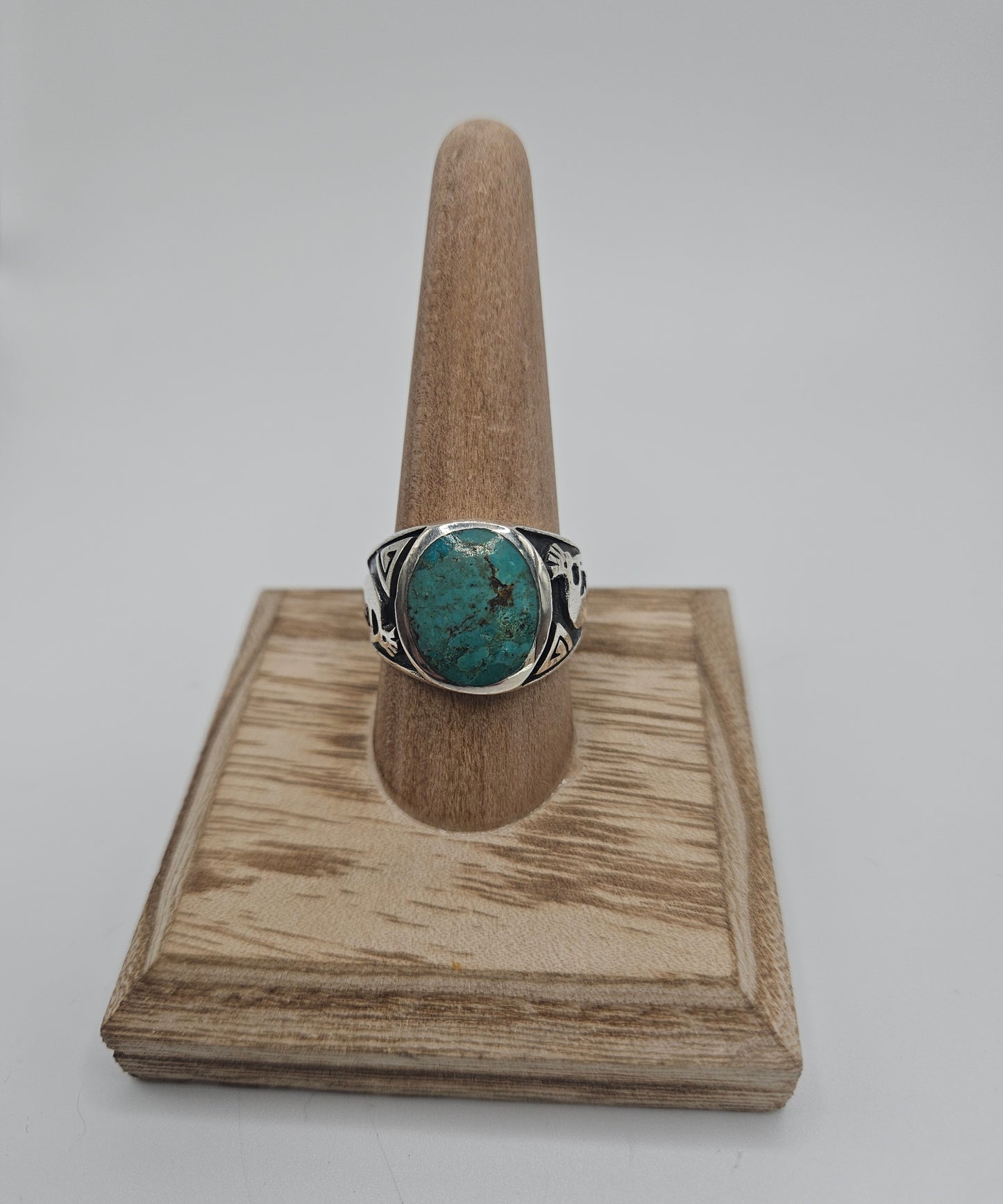 SS Mens Turquoise Ring 97.99