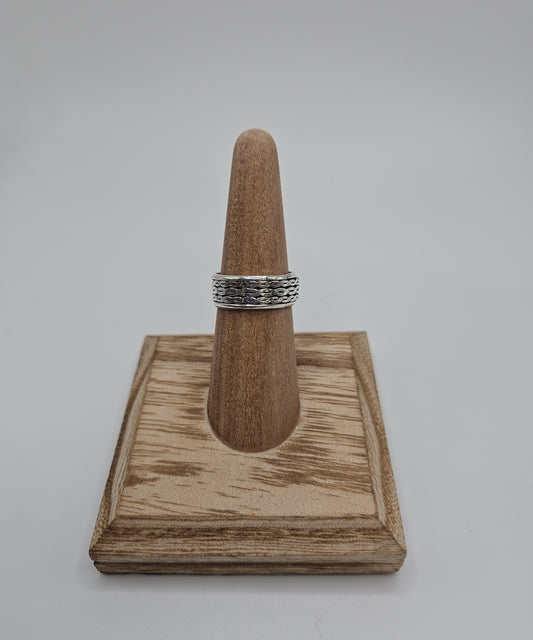 SS Spinning Triple Braid Ring 32.99